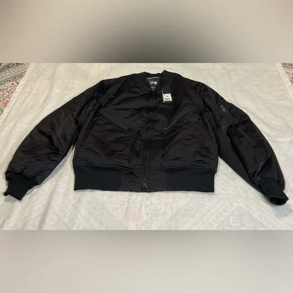Adidas Y-3 Bomber Jacket Flight Jacket Black JX7270 SizeLarge